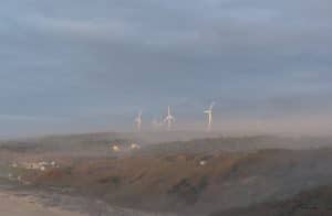 Eolienne sous le soleil